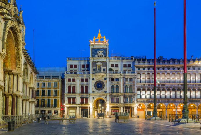 Часовая башня Венеция http://torreorologio.visitmuve.it/ Адрес: Piazza San Marco, 30124 Venezia VE, Италия<br /> Входной билет: 12 евро