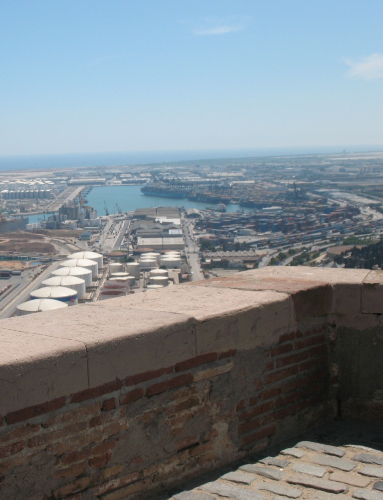 View on Barcelona port