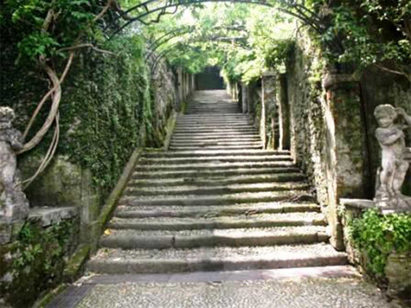 Ancient staircase on Isola Madre island