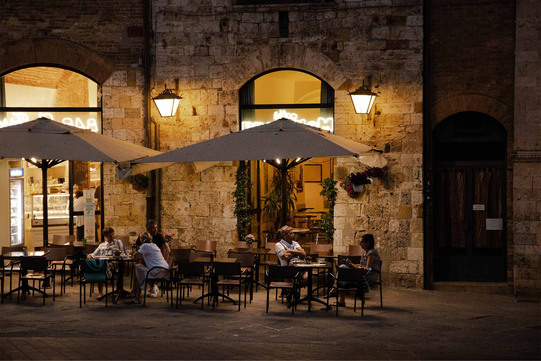 San Gimignano in the evening