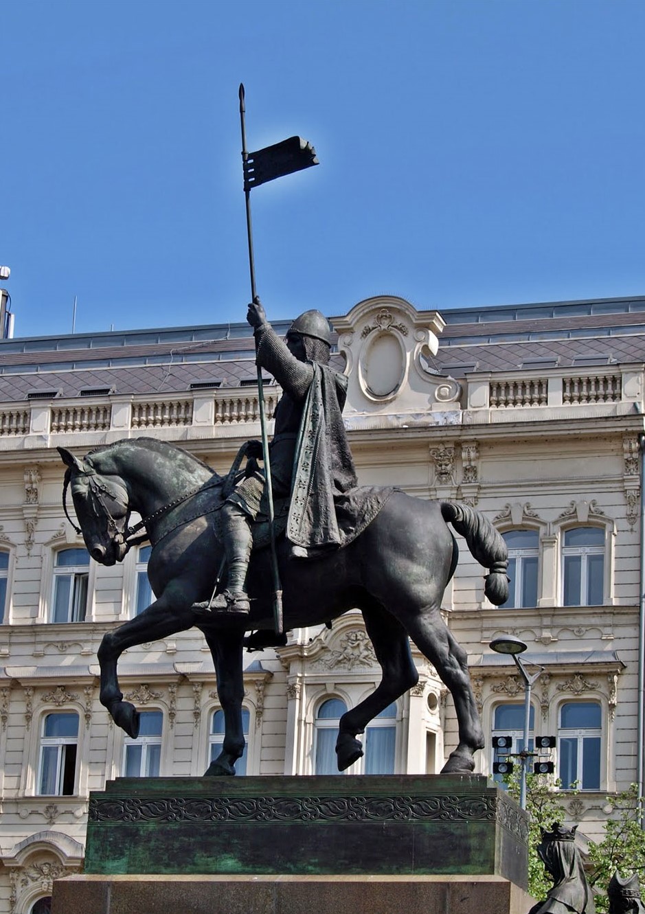 Wenceslas Monument is a statue of Vaclav sitting on a horse