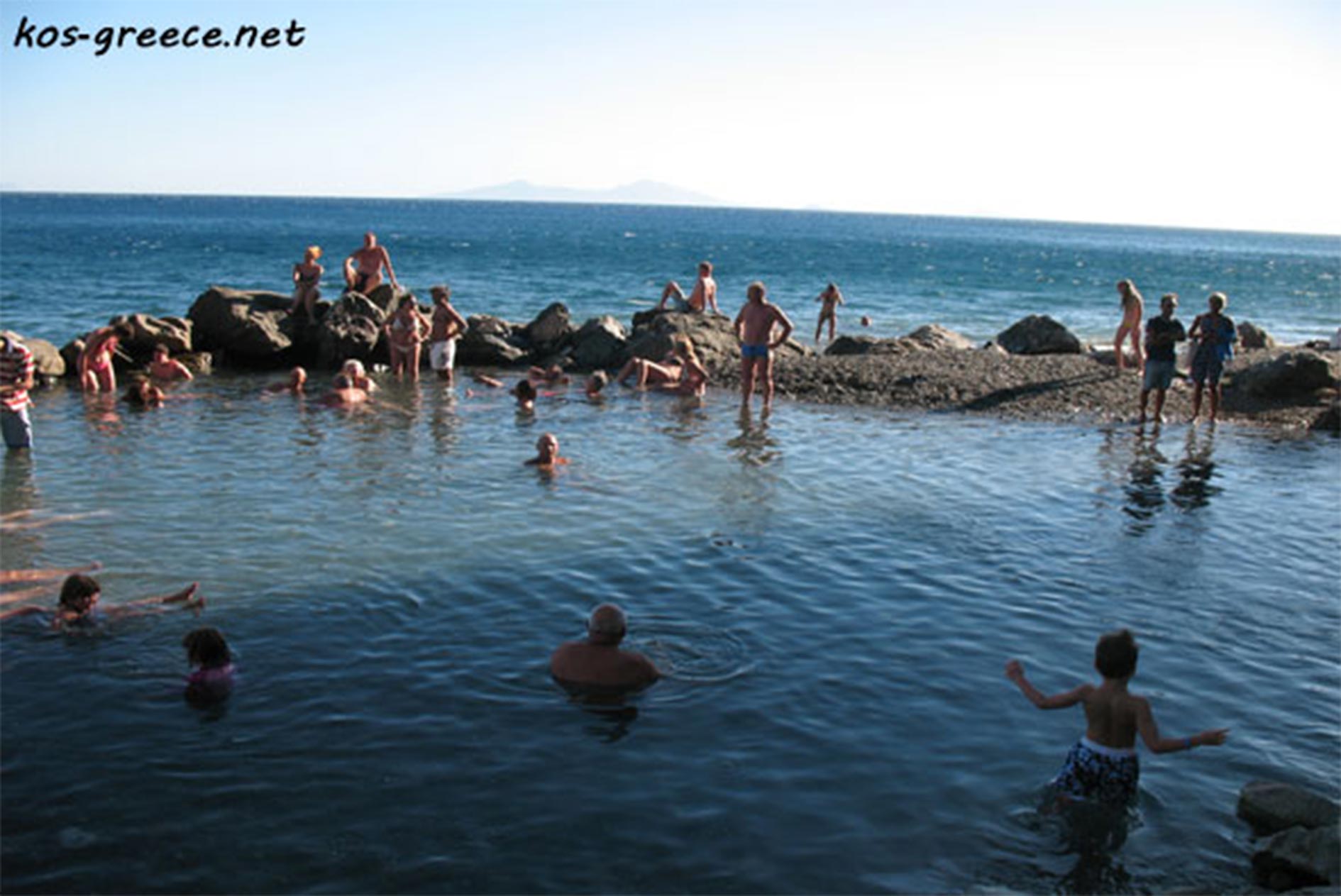 Thermes is a small natural sea-pool with hot water springs