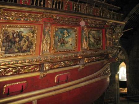 ספינה במוזיאון הימי של ברצלונה