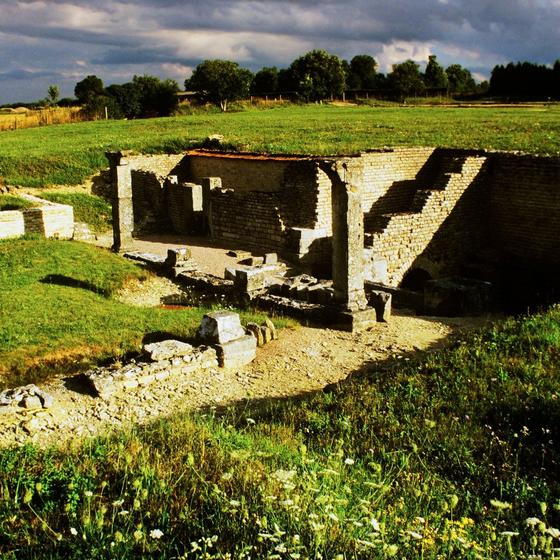 Remains of the Gallo-Roman town of Alesia