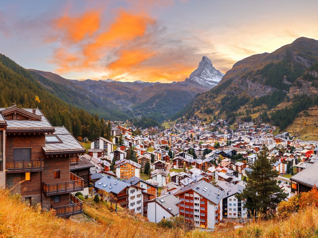 Resort villages of Switzerland