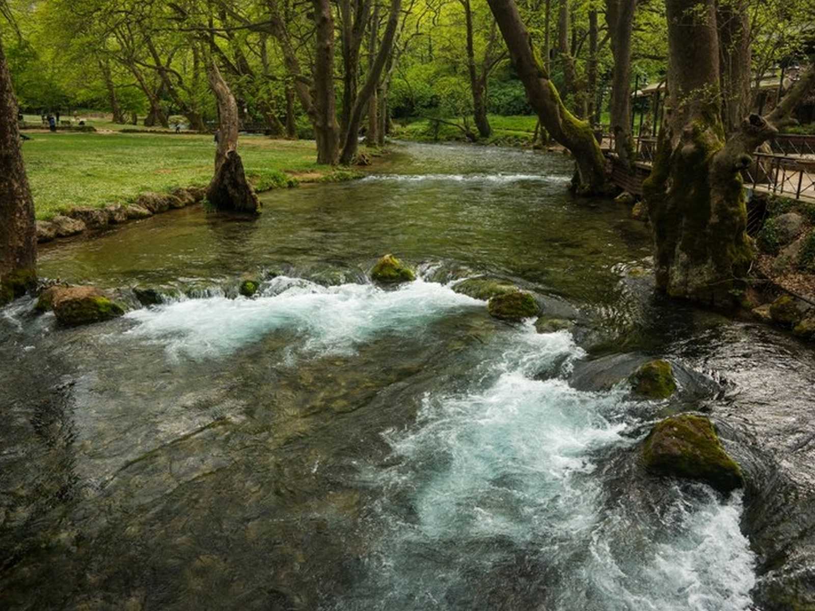 במהלך טיול בצפון יוון עם ילדים אפשר להגיע לנחלים הרריים ולמסלולי טבע קלים
