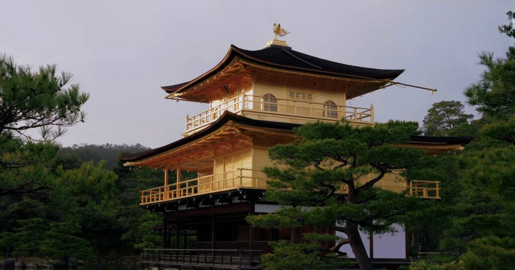 The Golden Pavilion in Kyoto